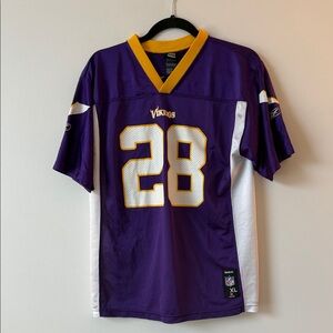 Reebok Minnesota Vikings Purple Adrian Peterson Jersey - Size Youth XL (18/20)